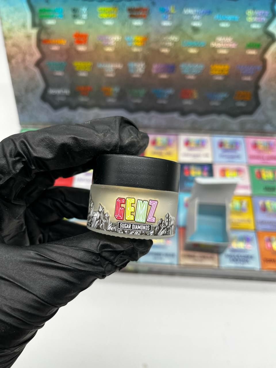 Gemz Sugar Diamonds – Pound Box 1/2oz 32 Jars Gemz Sugar Diamonds