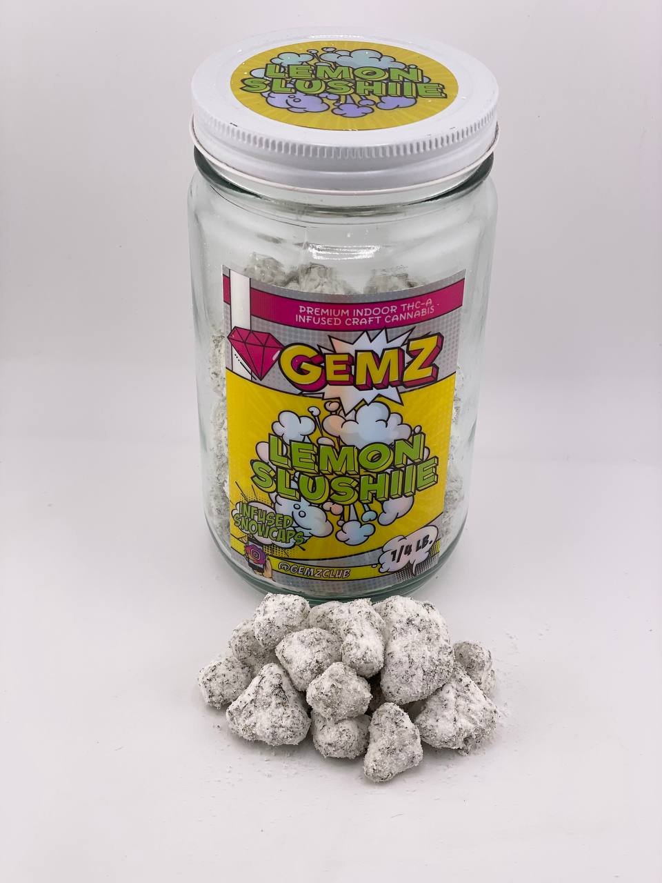 Gemz Snowcaps Lemon Slushie – Premium Indoor Flower Gemz Snowcaps