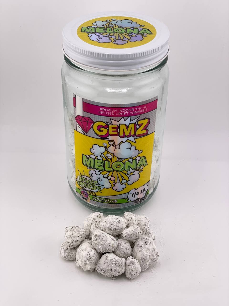 Gemz Snowcaps Melona – Premium Indoor Flower Gemz Snowcaps